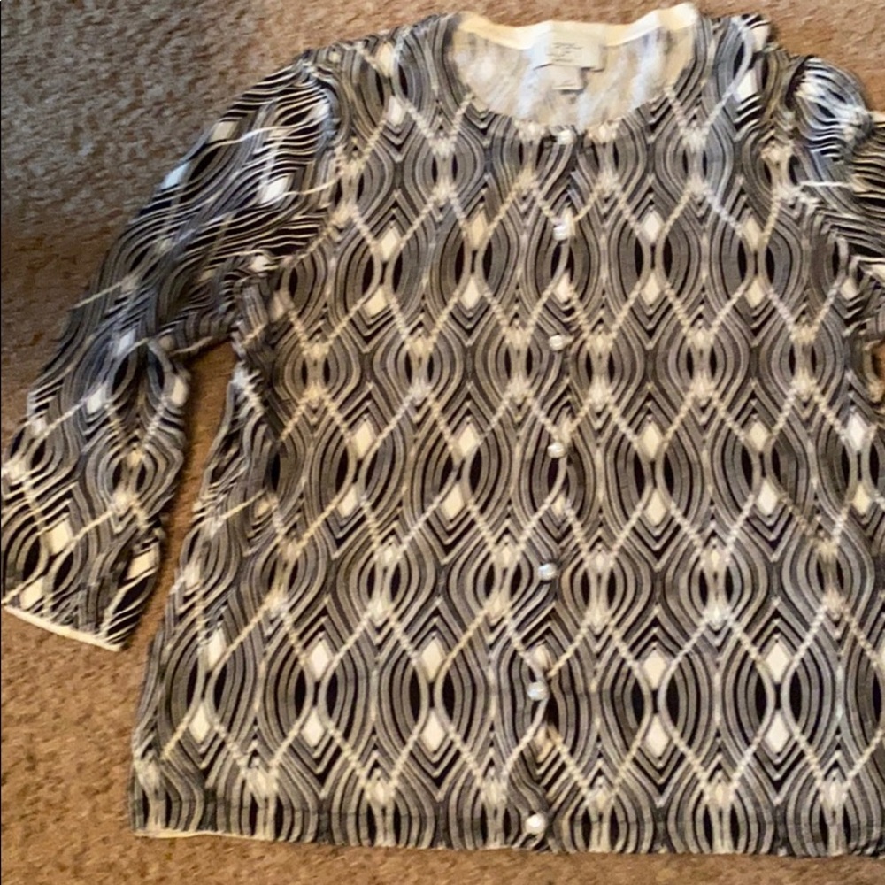 Loft petite cardigan top size large